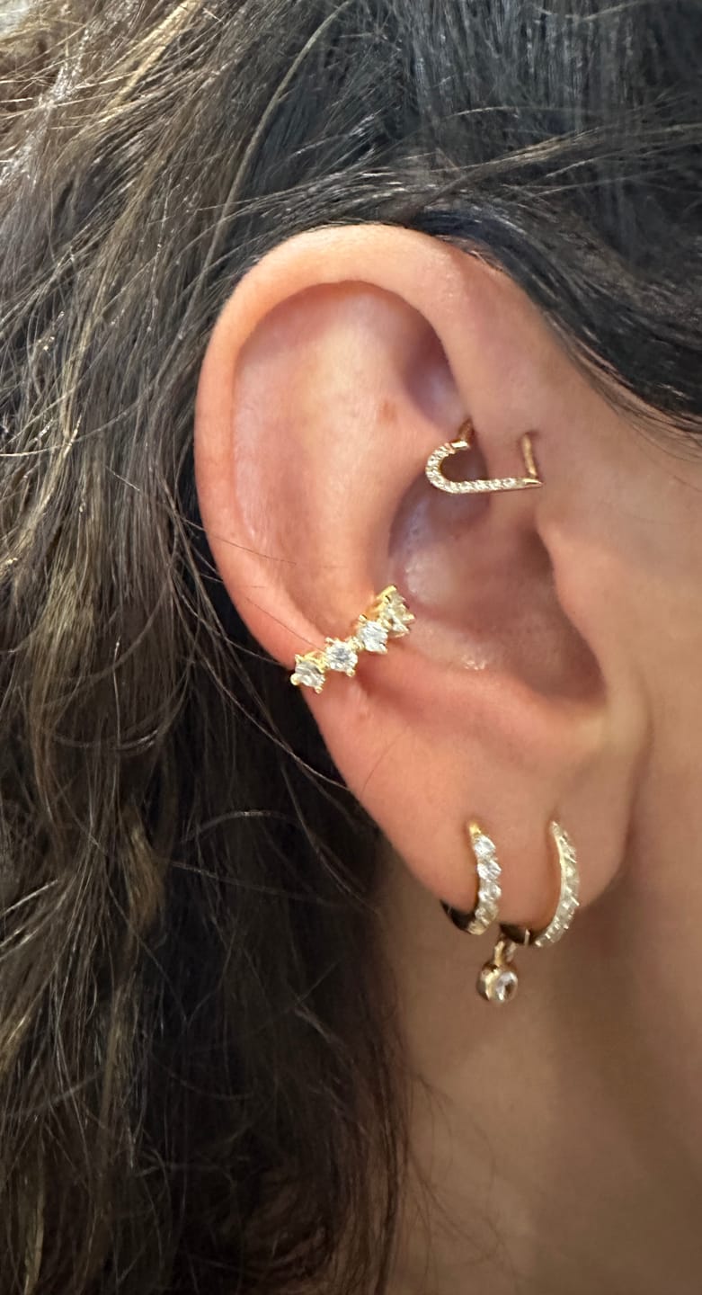 Customer photo review of Klara Ohrringe | 18K vergoldet