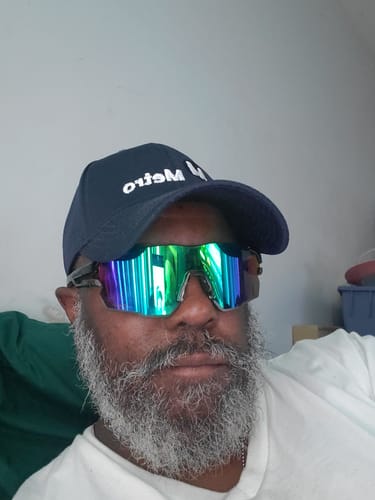 Customer photo review of Kapvoe X75 Half Frame Sports Sunglasses