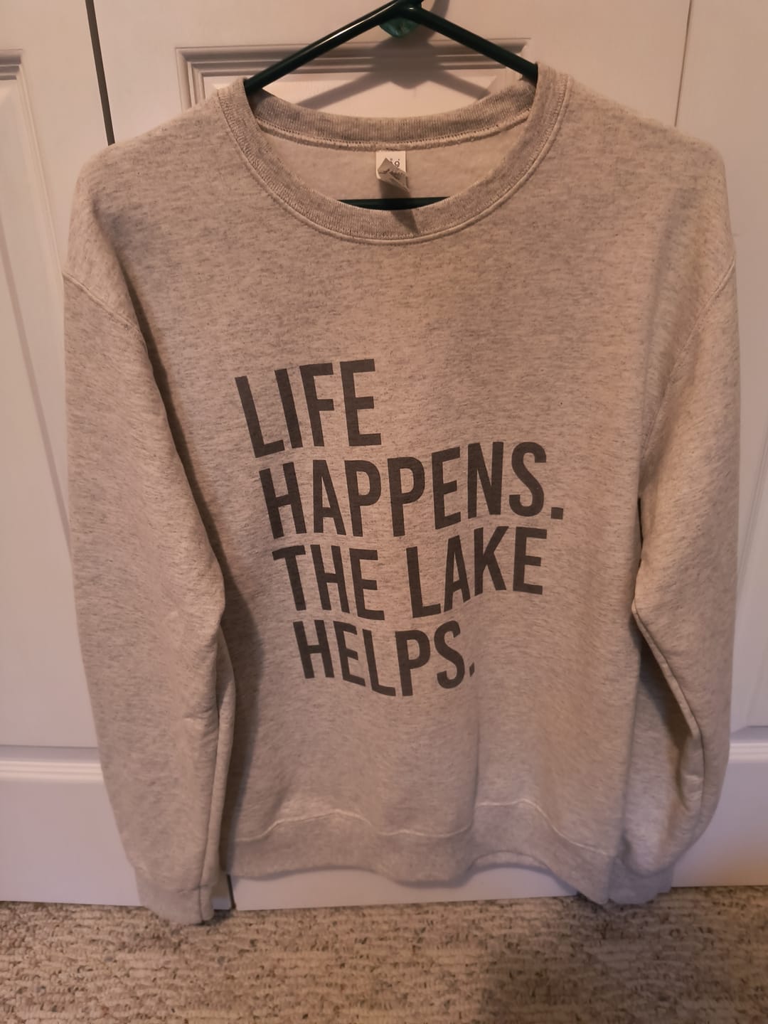 Customer photo review of Life Happens. The Lake Helps.
