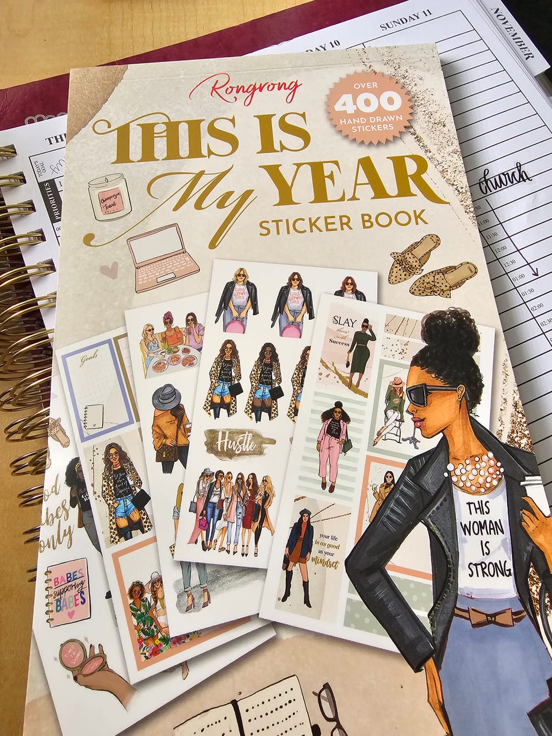 Customer photo review of This Is My Year Planner Sticker Book