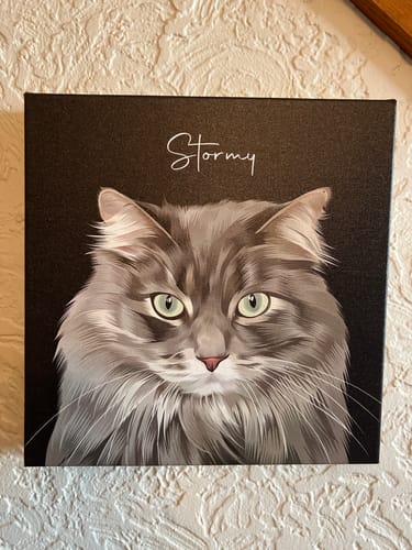 Customer photo review of Pet Art Canvas Wrap