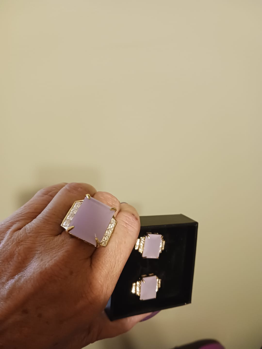 Customer photo review of HEIDI DAUS® "Rock Ensemble" Crystal Deco Ring