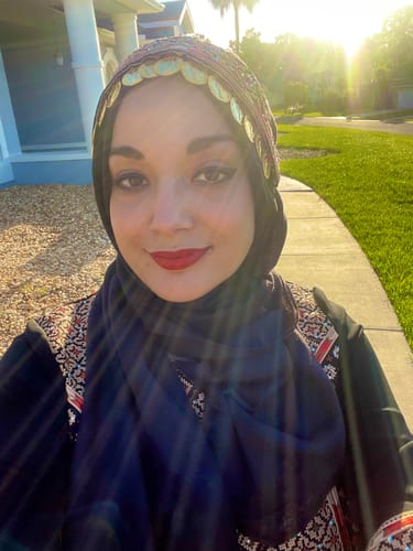 Customer photo review of Matching Gold Coins Headpiece