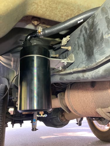 Customer photo review of SPE Motorsport 6.7L Powerstroke External CCV Catch Can