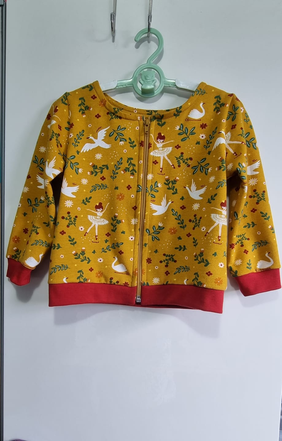 Customer photo review of Ballerinas and Swans Organic Sweatshirt Fabric