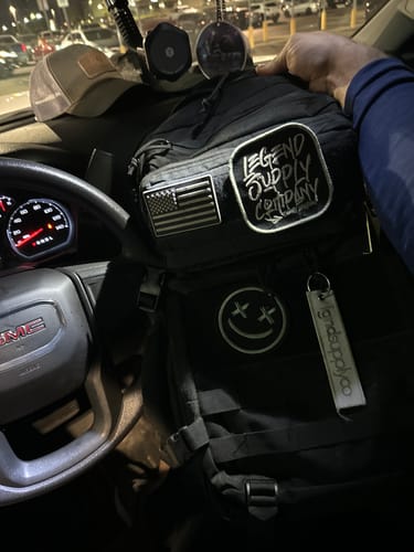 Customer photo review of Limited Mystery CASH Tactical Backpack