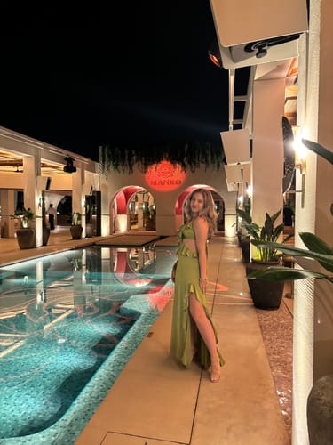 Customer photo review of Cut out Maxi Dress