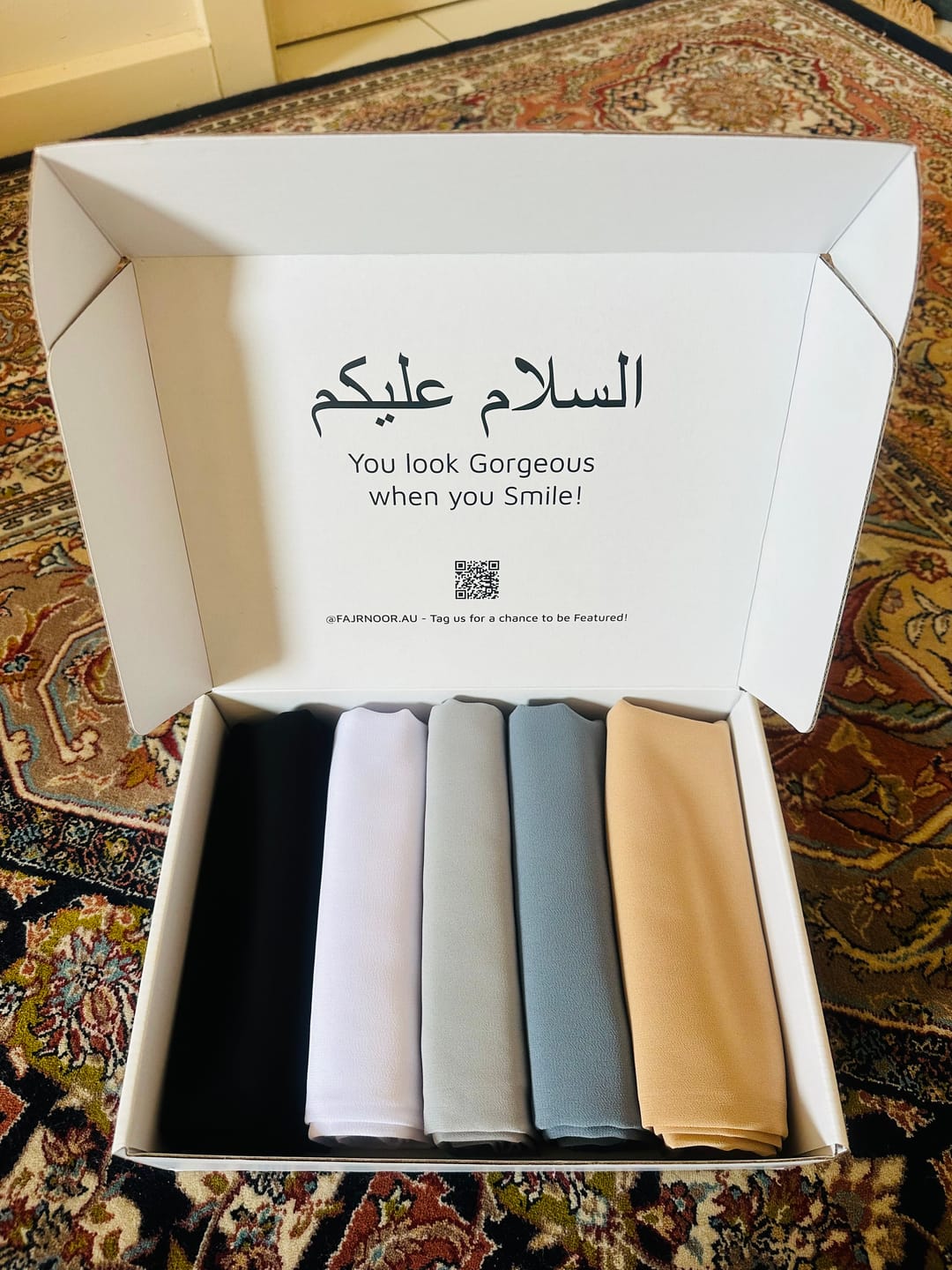 Customer photo review of Essential Chiffon Hijab Box