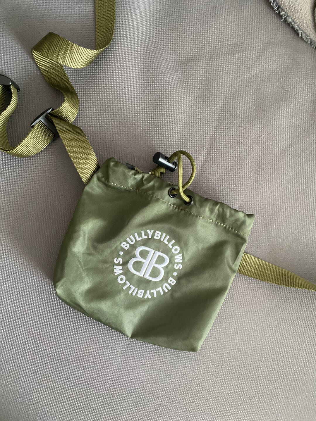 Customer photo review of Dog Treat Pouch - Khaki