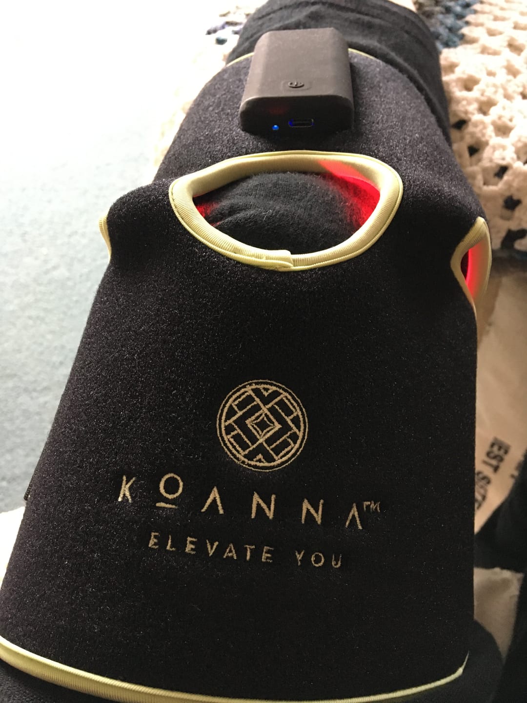 Customer photo review of Koanna® LumaTech™ Red Light Therapy Bandage