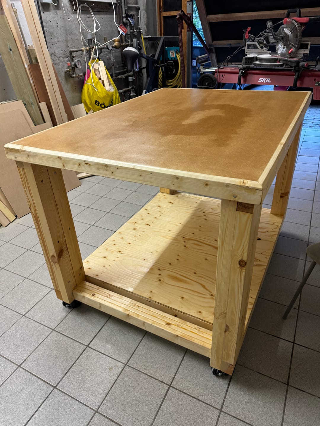 Customer photo review of The Versatile Garage Shop Workbench - Digital Download