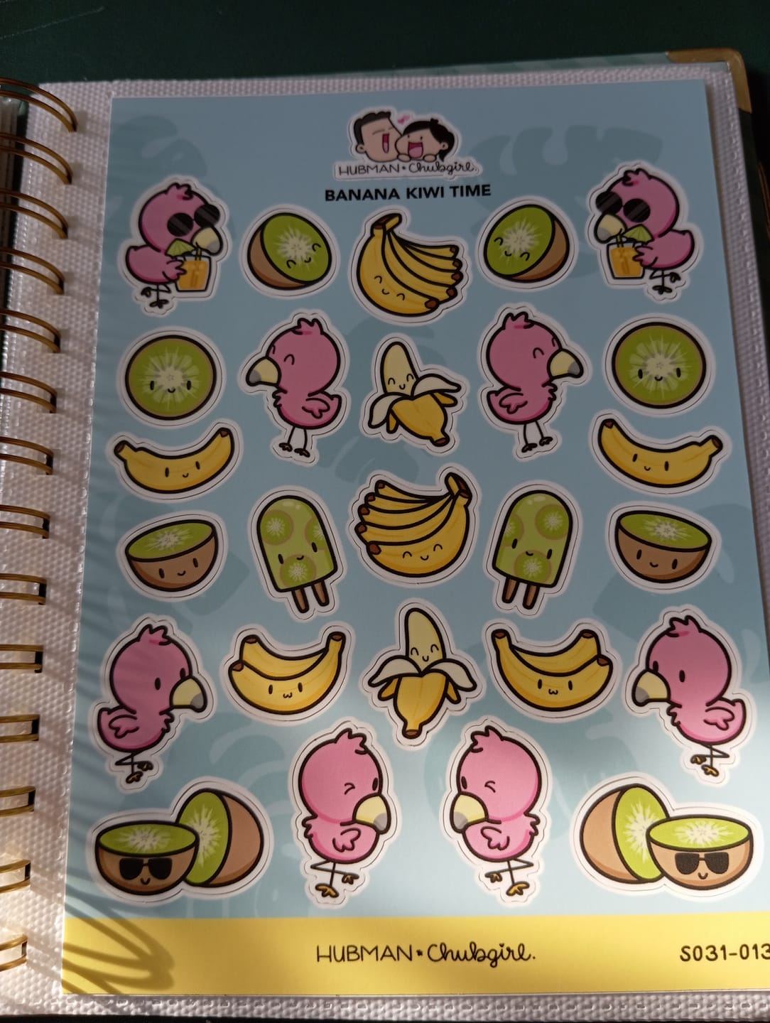 Customer photo review of Sticker Sheet - Banana Kiwi