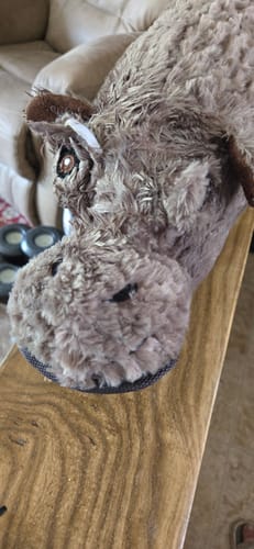 Customer photo review of Tough Plush - Triple Stitch