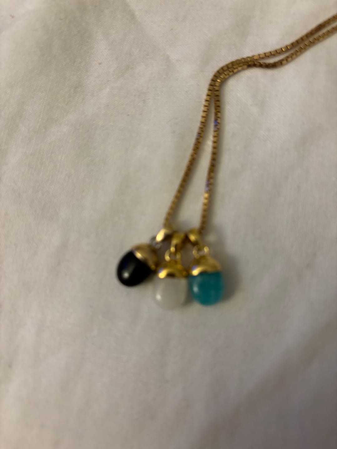 Customer photo review of Berlock Trumlad Amazonit Guld