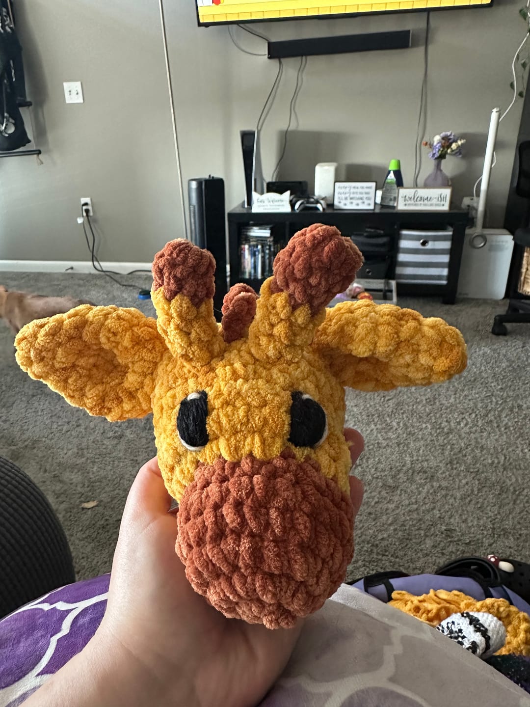 Customer photo review of Giraffe Lovey Crochet Pattern PDF Download