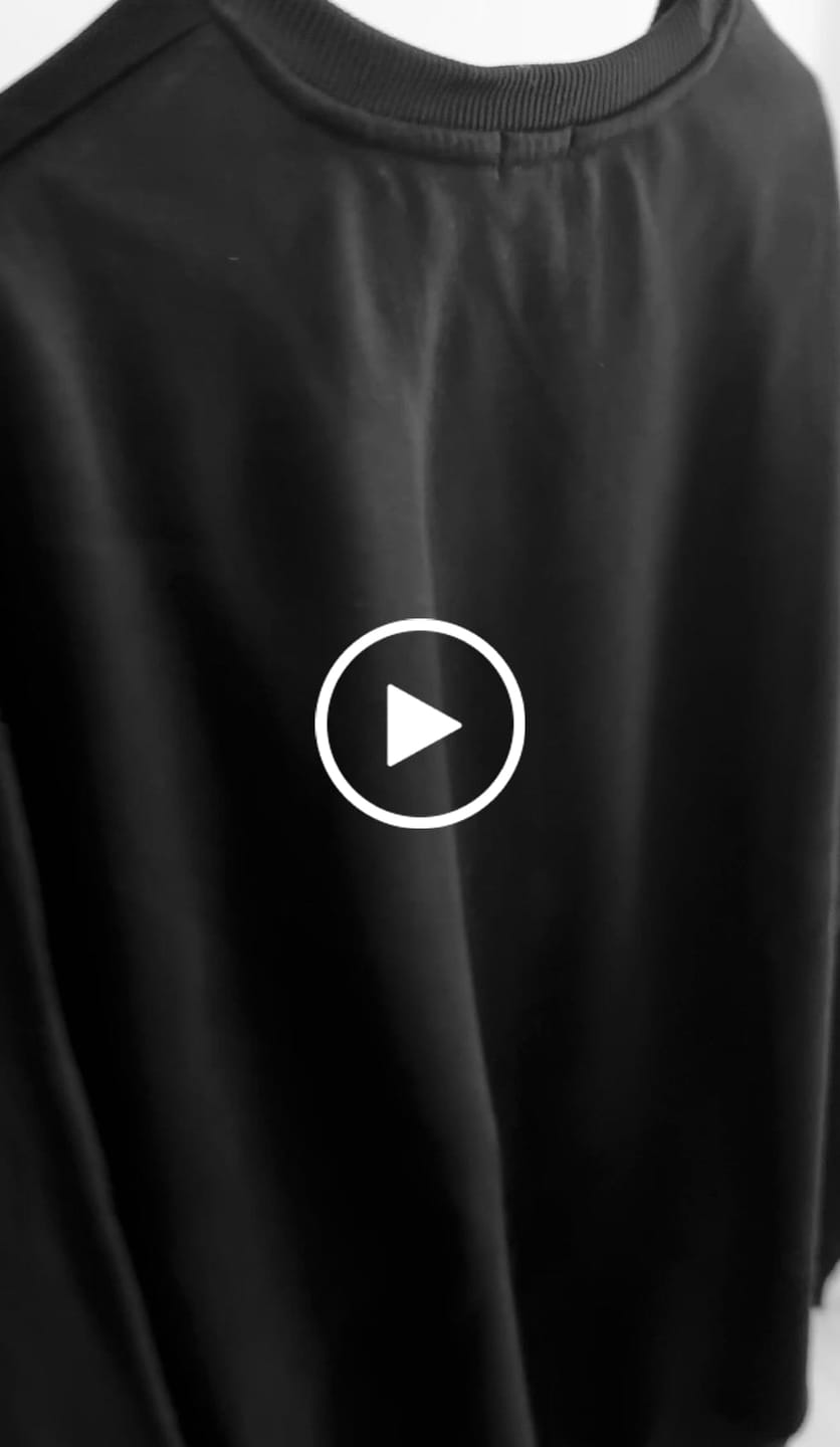 Customer video review of Lifestyle Herren Sweater schwarz mit Stickerei by SAEBIS®