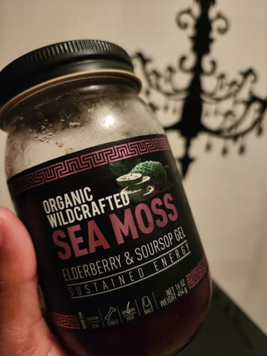 Customer photo review of Elderberry and Soursop Infused Sea Moss Gel