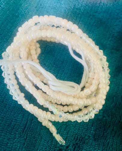 Customer photo review of Serenity Luxury African Waist Bead- Select 5 for 50% Off at checkout 🔥