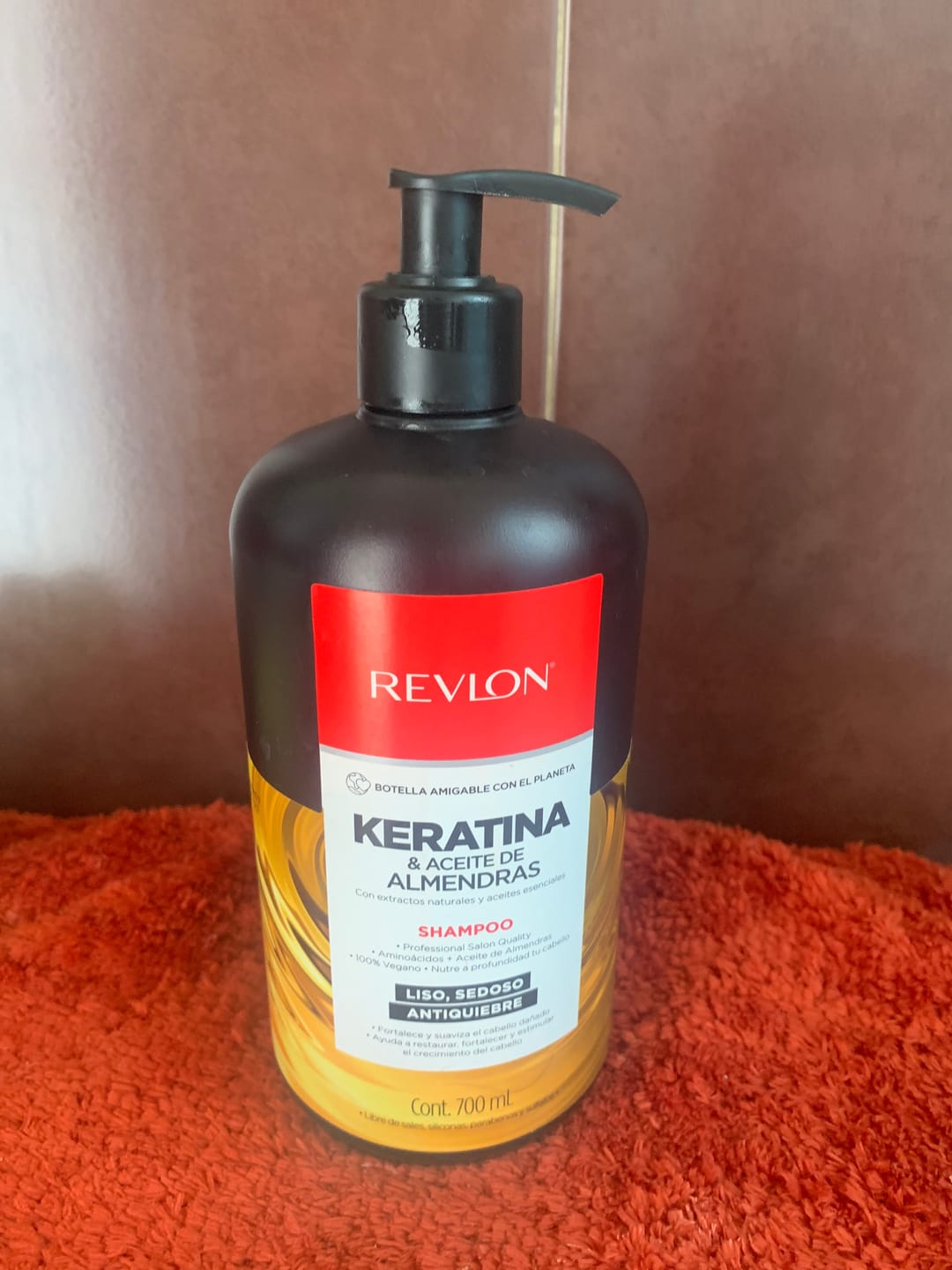 Customer photo review of Shampoo Aceite Almendras + Animoácidos + Keratina Revlon
