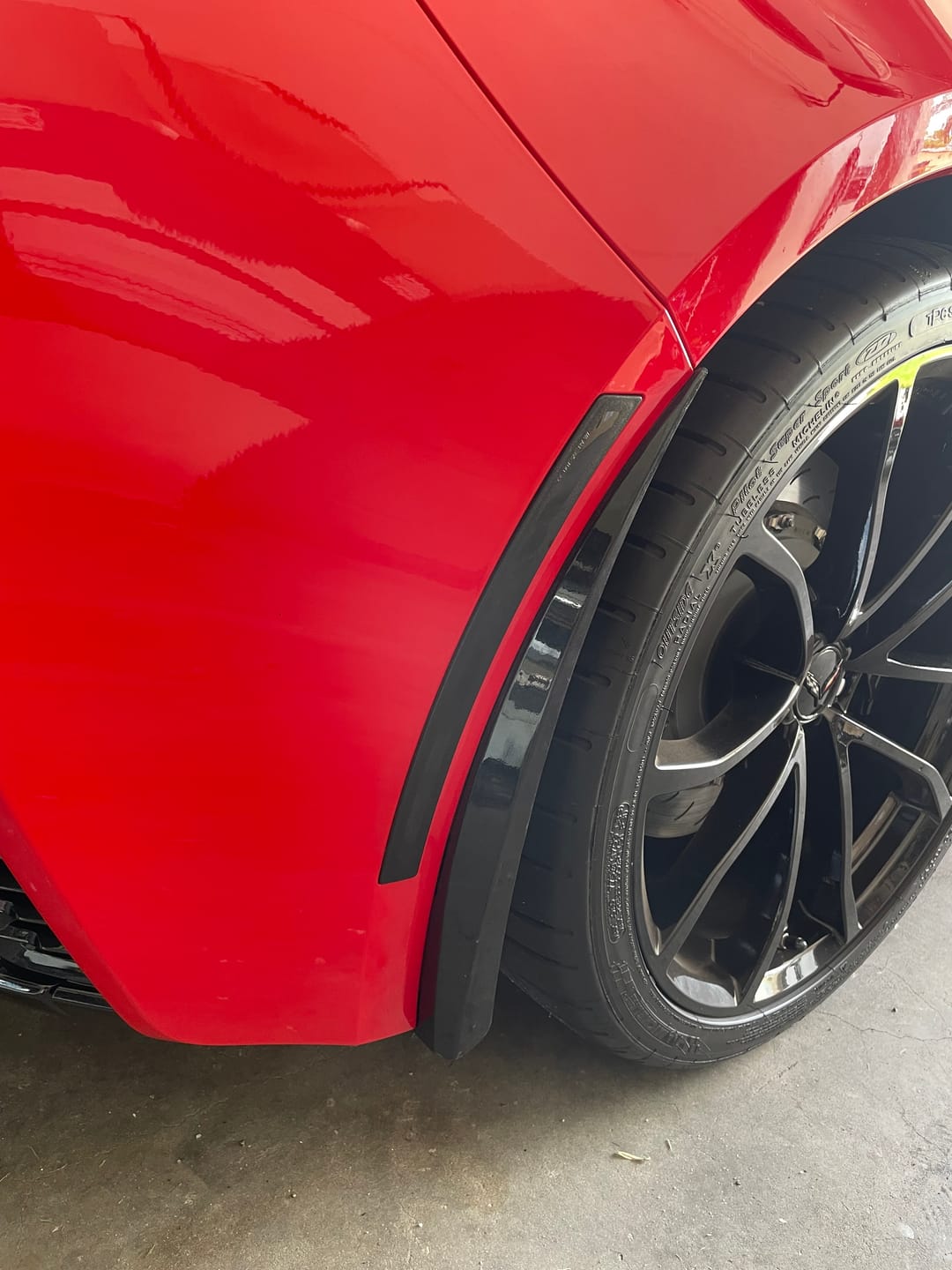 Customer photo review of Corvette C7 Extended Front & Rear Splash Guards