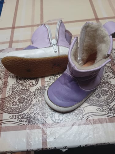Customer photo review of Botín austral - morada / lila - zapatillas ergonomicas para bebes y niños