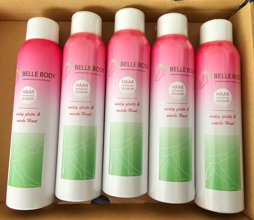 Customer photo review of Belle Body Haarentfernungsschaum
