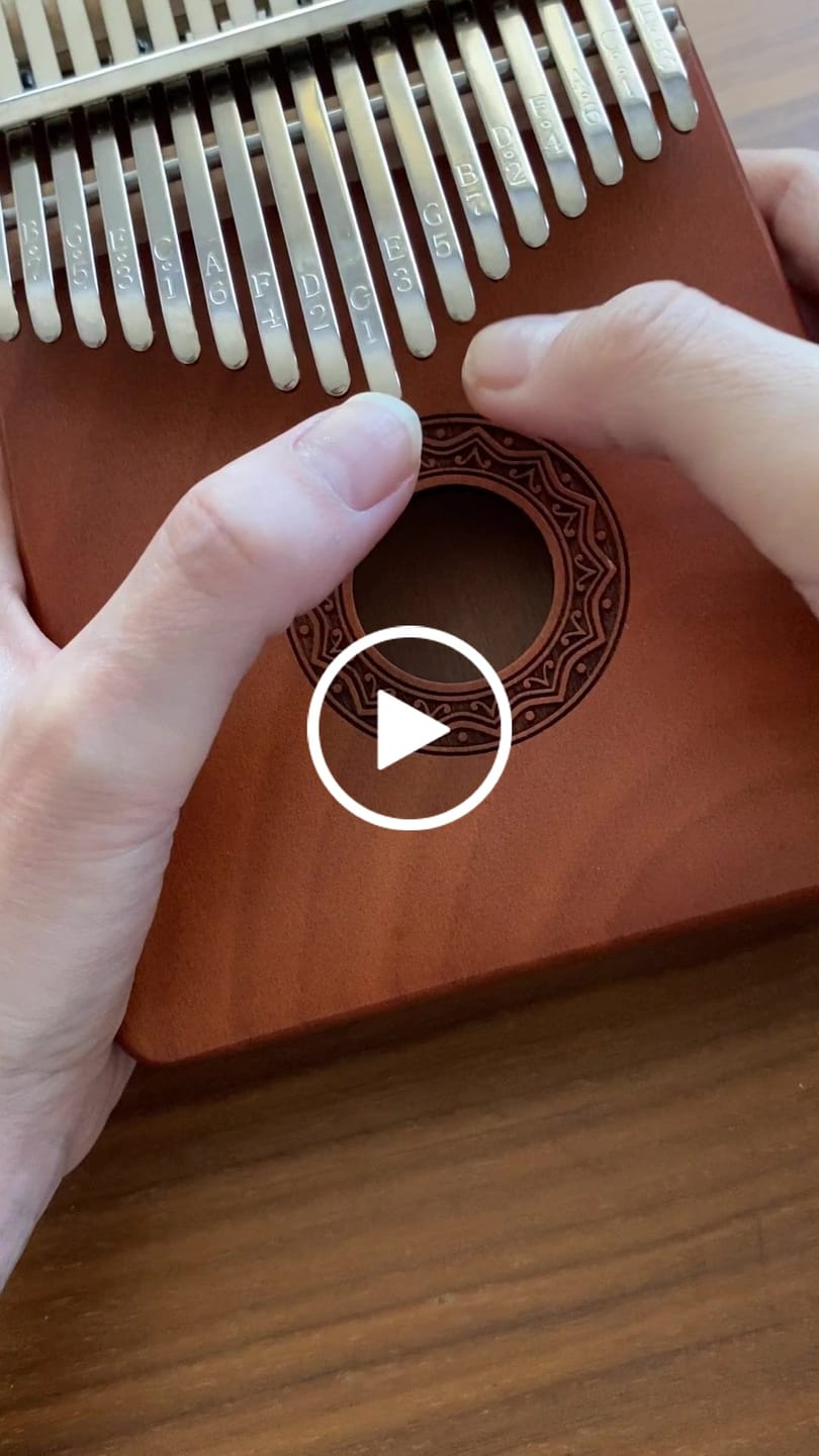 Customer video review of Kalimba 17 Key Classic Mandala