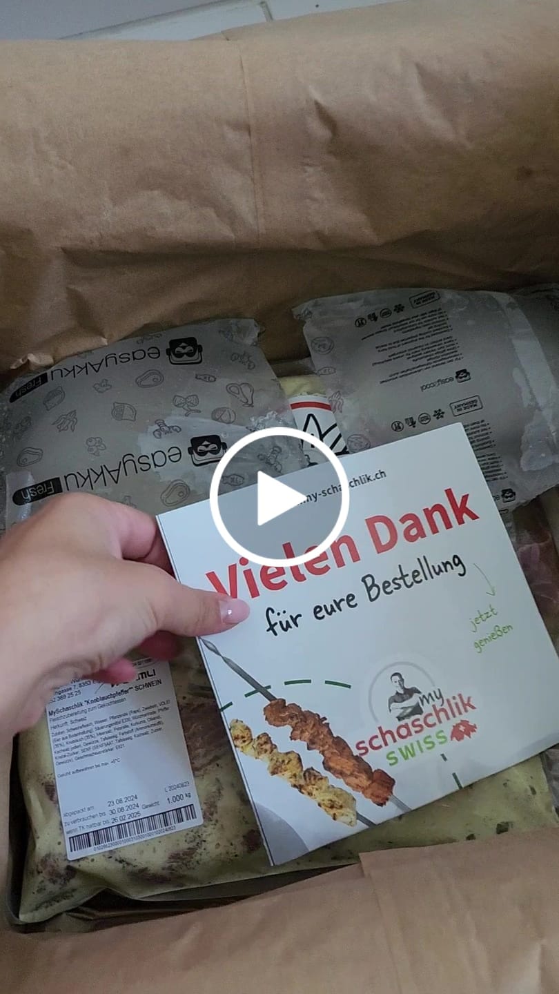 Customer video review of Schweine-Schaschlik Knoblauch-Pfeffer 1 kg