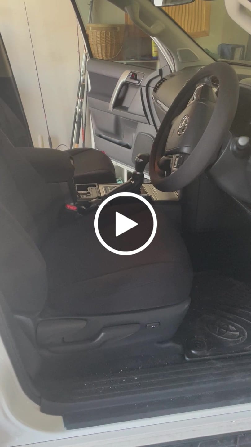 Customer video review of Sharkskin PLUS Seat Covers- Suitable for Toyota Prado 150 Series (06.2021-2023)