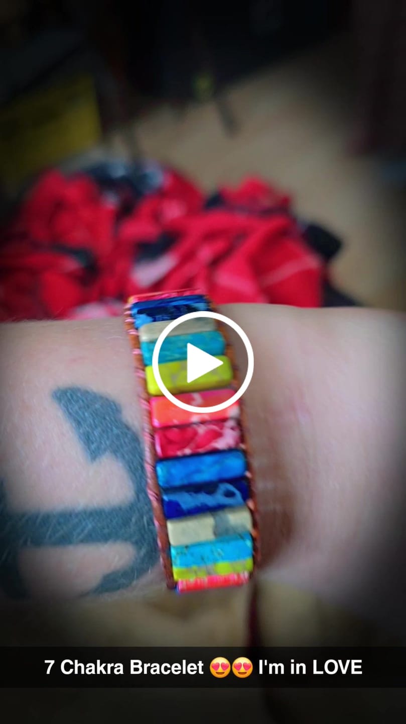 Customer video review of 7 Chakras Balance Bracelet (Stone)
