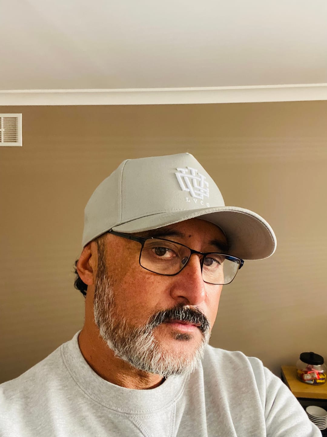 Customer photo review of LVCO "Grey" A-Frame LVCO Snapback