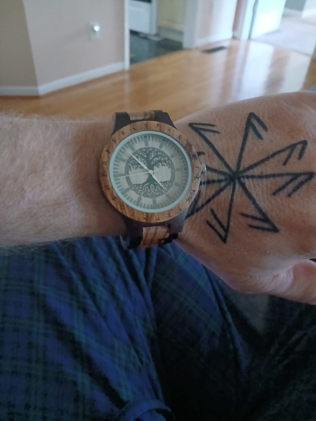 Customer photo review of Personalized Tree Of Life Handmade Wooden Watch