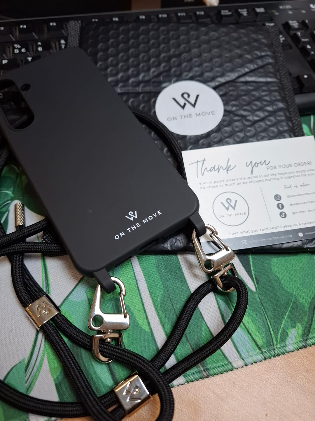 Customer photo review of Classic Black Braided Strap
