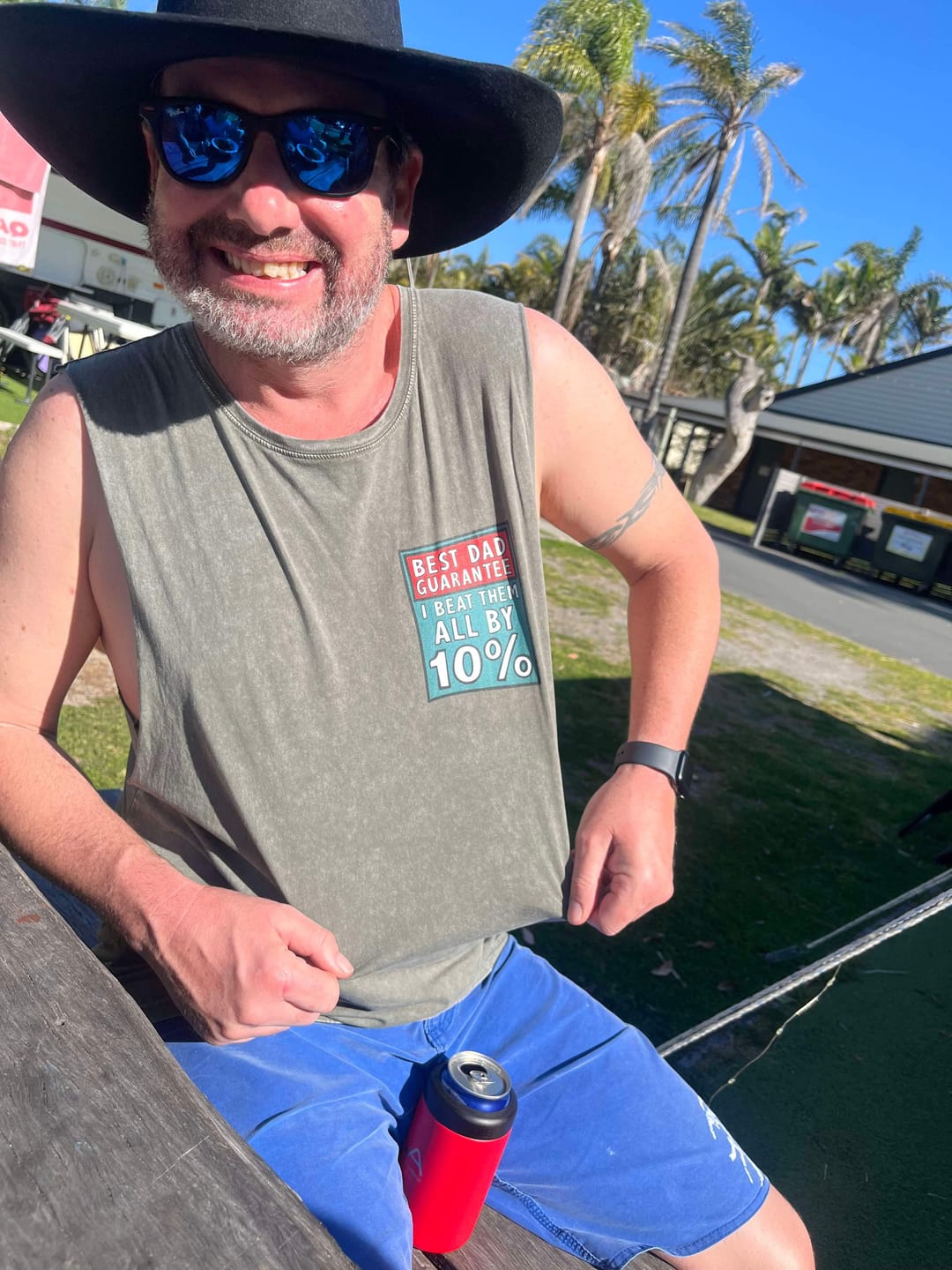 Customer photo review of Best Dad Guarantee 🔨 - Tank