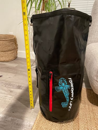 Customer photo review of 30L Drybag w/ Front Pocket and Waterproof Zipper