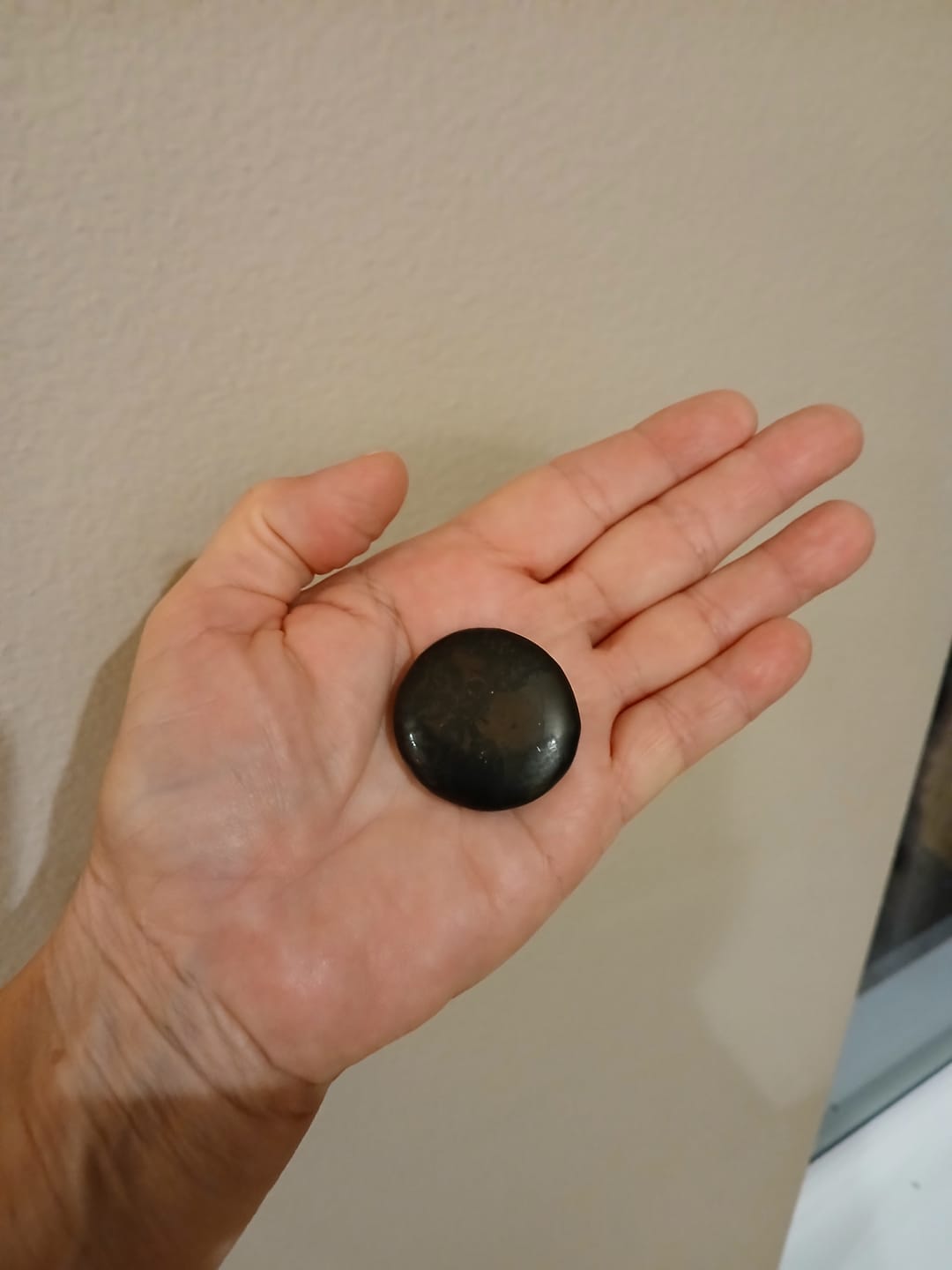Customer photo review of Smooth Polished Black Shungite Pocket Stone, Carry Stone