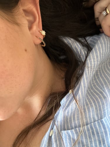 Customer photo review of ARGOLLAS BLACK LIA BAÑO DE ORO 20 MM