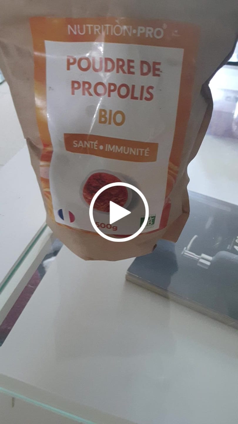 Customer video review of PROPOLIS BIO (EN POUDRE)