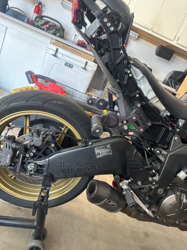 Customer photo review of MONEY WELL WASTED DECAL