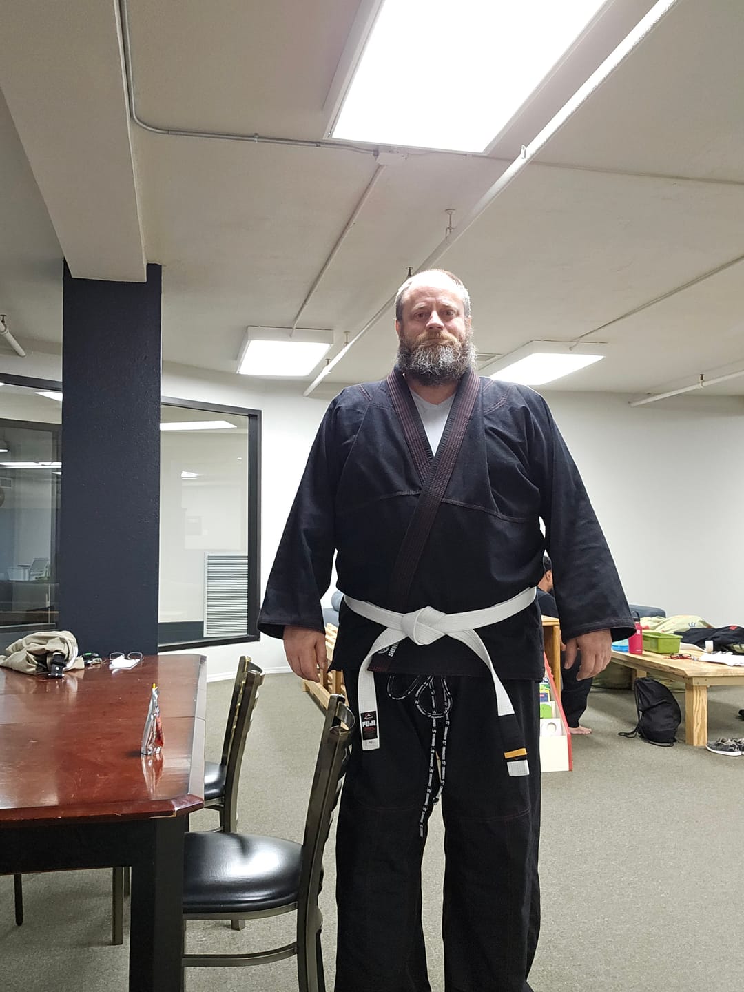 Customer photo review of Summo Basic Black With Red Thread Brazilian Jiu Jitsu Gi (BJJ GI)