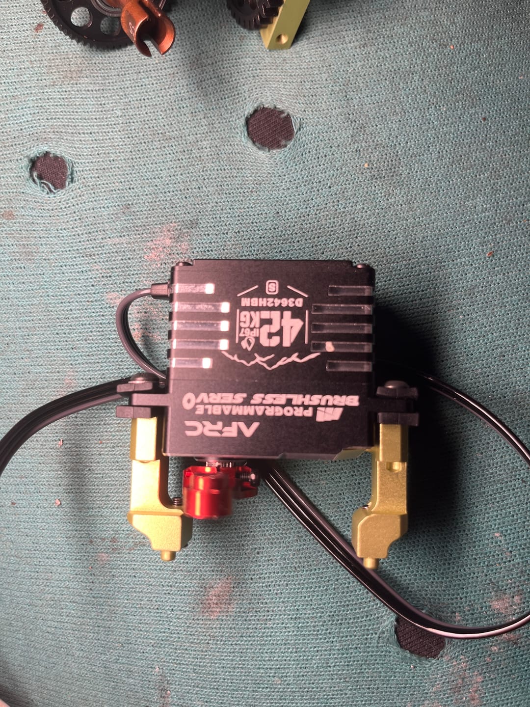 Customer photo review of Aluminum Servo Conversion Block For RZ001
