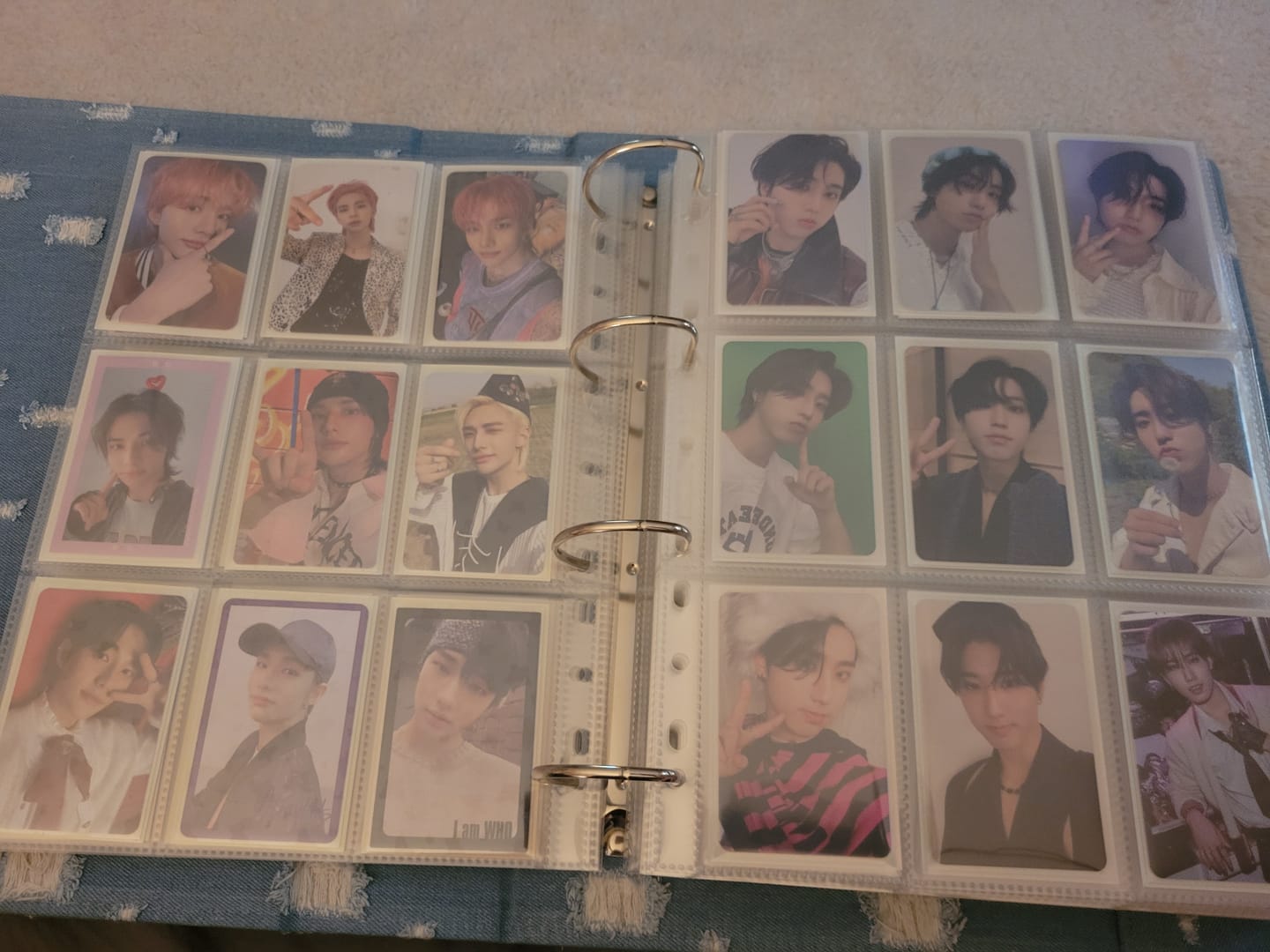 Customer photo review of PREMIUM IRIDESCENT PHOTOCARD SLEEVES - OPAL
