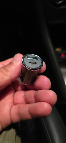 Customer photo review of Wegman 45W Autolader USB C - Veilig en Compact - Snellader - Auto Oplader - Sigaretten Aansteker - Laad 4x zo snel