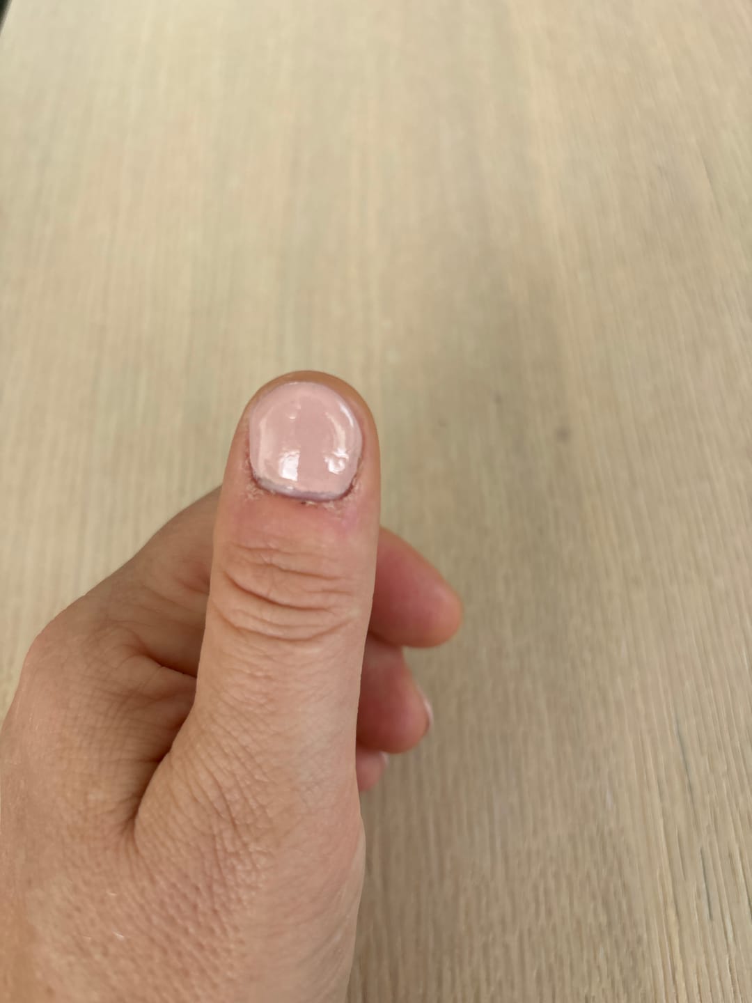 Customer photo review of Baby Pink Dipping Powder