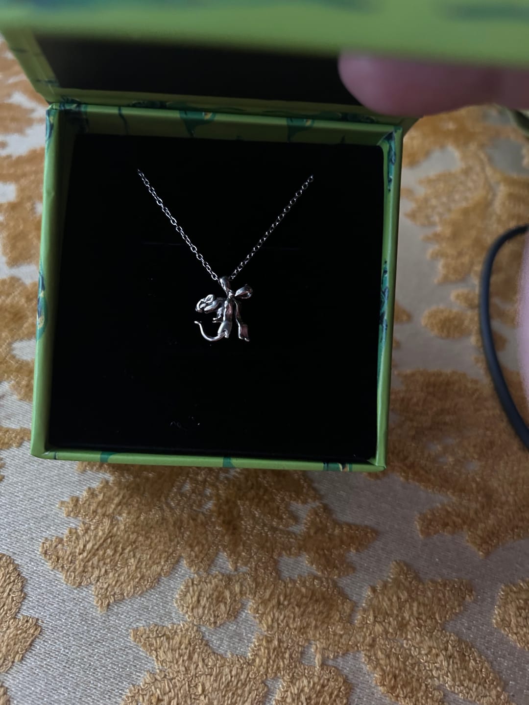 Customer photo review of Rat Bow Necklace