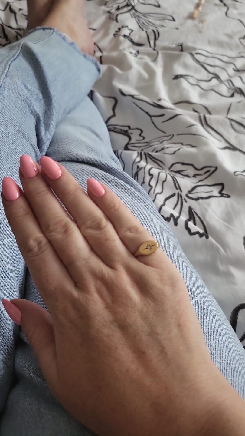 Customer photo review of Eternity North Star Ring in Gold
