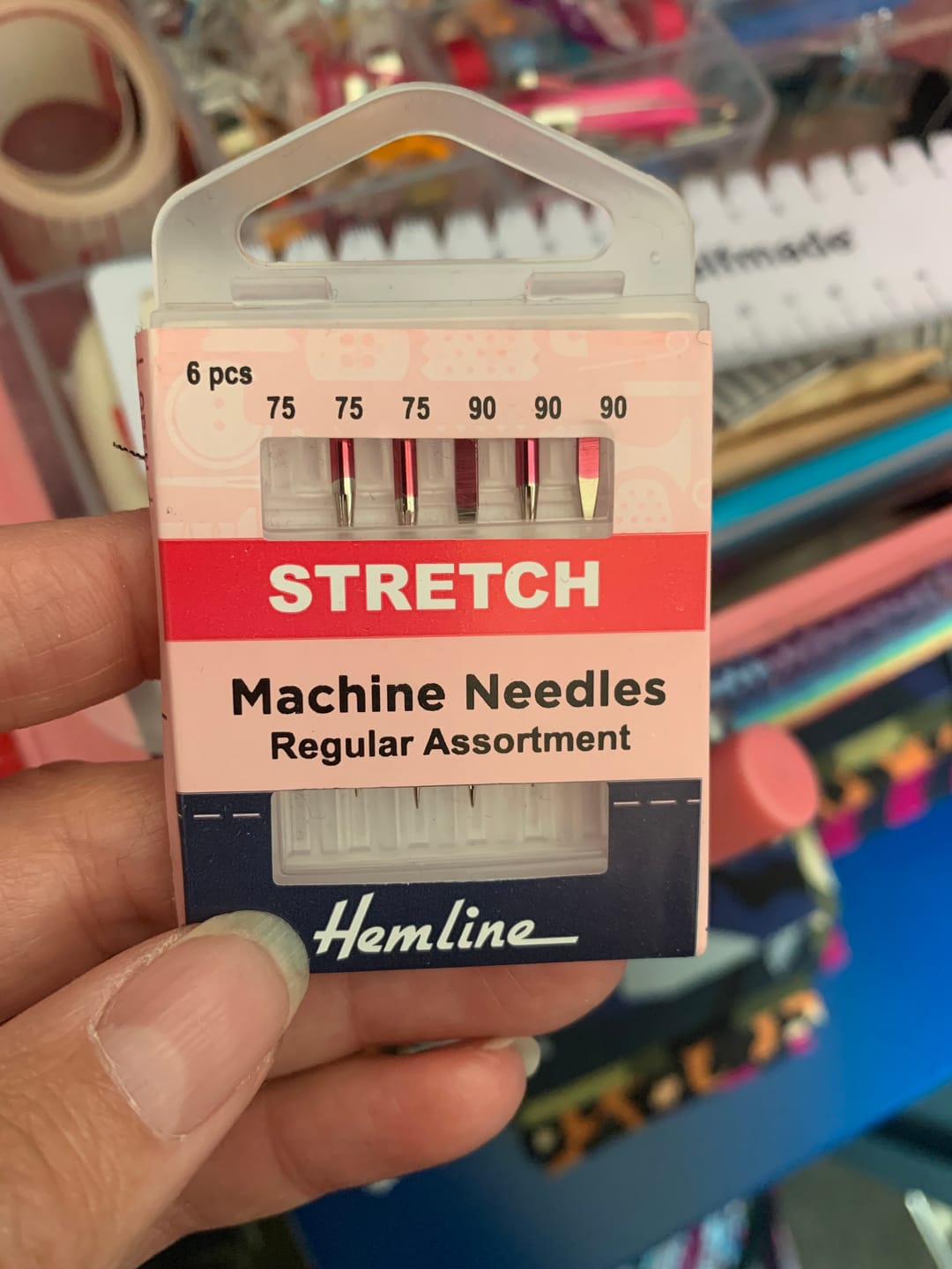 Customer photo review of Stretch Machine Needles Hemline