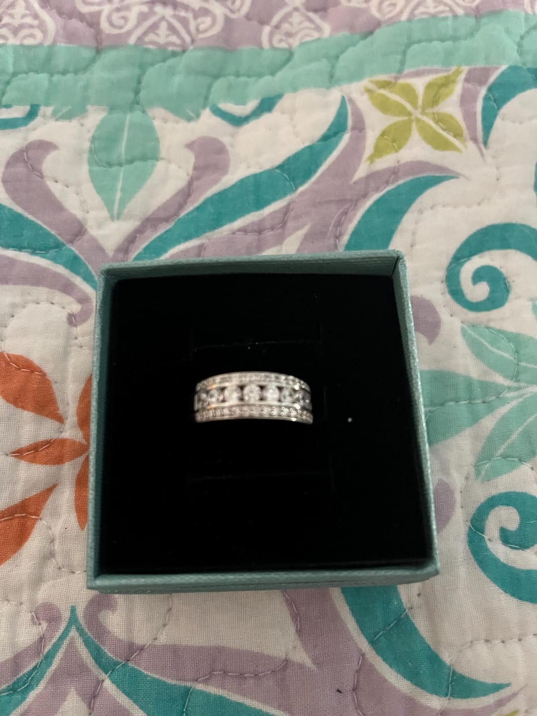 Customer photo review of Alya Art Deco Wide Band Ring