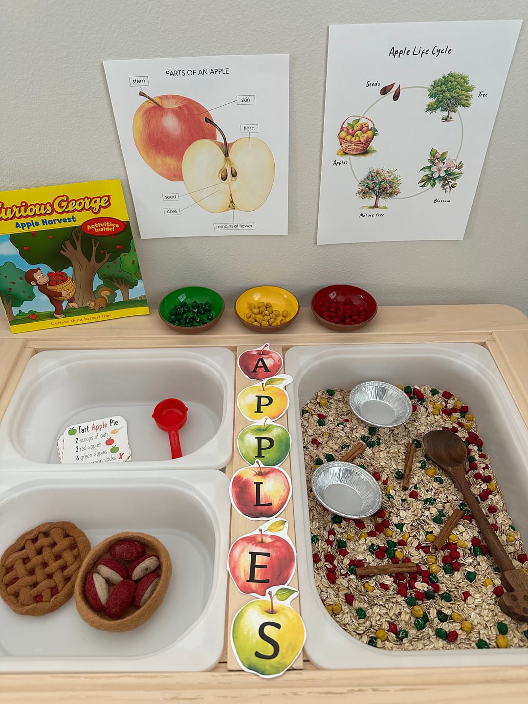 Customer photo review of Felt Apple Pie Play Food Set