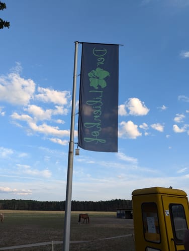 Customer photo review of Fahne inkl. Druck